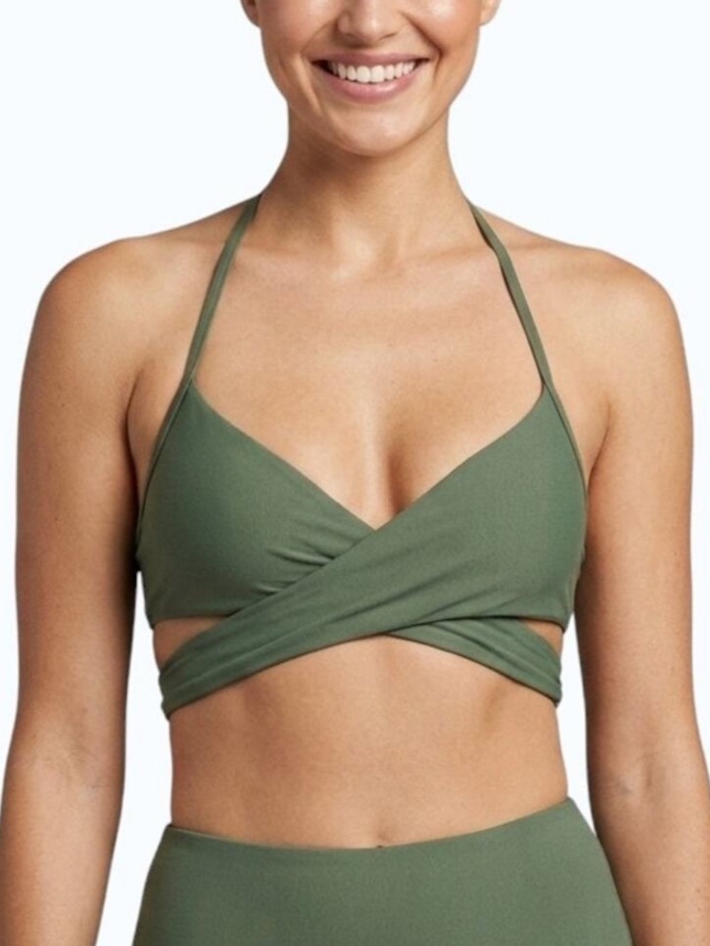 Aerie Halter Wrap Bikini Top